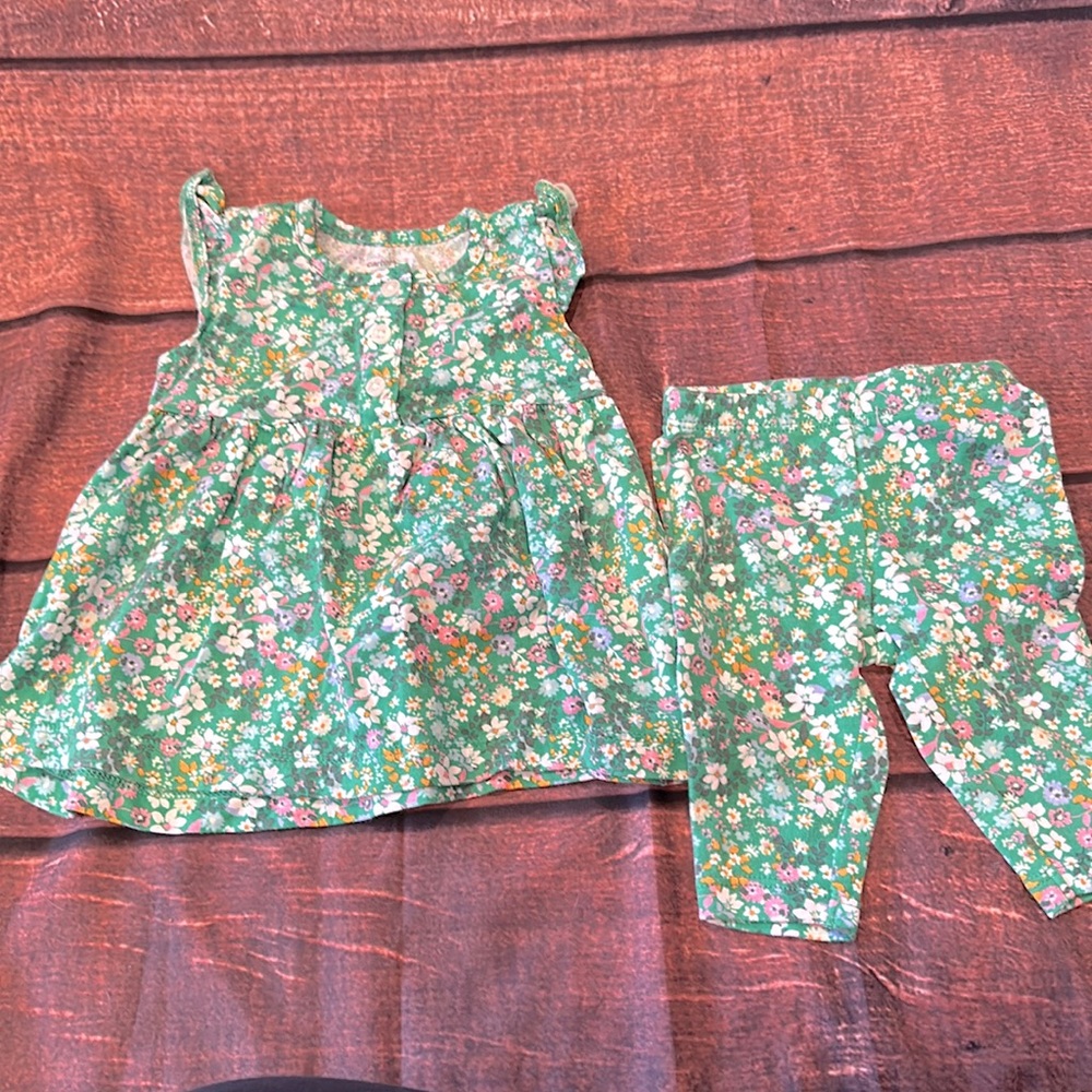 New floral dress w/ leggings